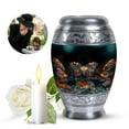 thumbnail image 4 of Butterflies Keepsake Urns For Ashes Small - Mom Urns For Human Ashes - Urns For Human Ashes Adult Male Dad - Urns For Human Ashes For Mother - Small Decorative Urn (Size -3inch,2pcs), 4 of 5