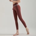 thumbnail image 2 of Pantalones de yoga cruzados de cintura alta para mujer, pantalones deportivos de secado rápido para adelgazar, levantamiento de caderas y abdominales, para fitness y otoño, 2 of 6