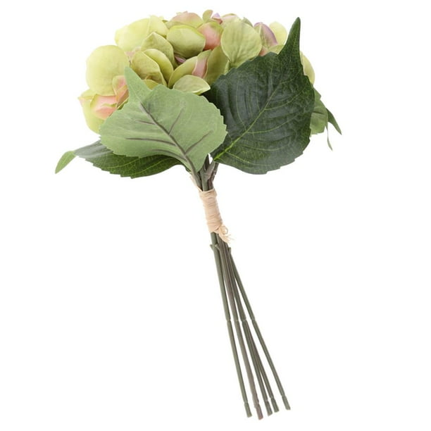 6 Piezas Flores Artificial de Hortensias con Tallos y Hojas de Tela Decoración de multicolor