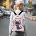 thumbnail image 7 of JIALIOU Mini Backpack Purse for Women Quilted Casual Daypack Small Travel Shoulder Bag, Lovely Cat Wear Bow Tie, 7 of 7