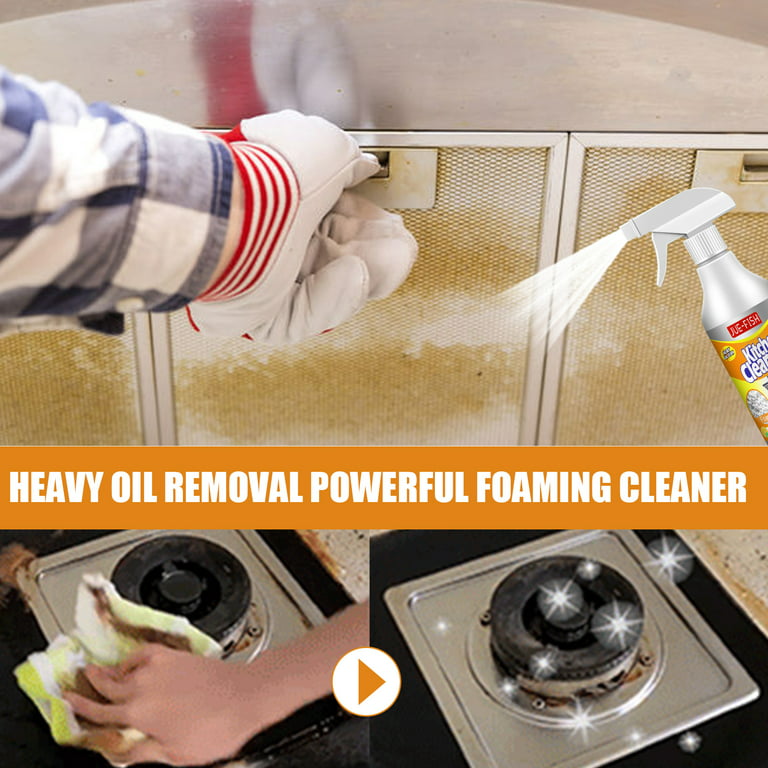 Kitchen Cleaner Spray Foam Grease Degreaser Removes Oil Dirt Home Cleaning  Spray