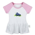 thumbnail image 1 of Fruit Grape Pattern Dresses For Baby, Newborn Babies Skirts, Infant Princess Dress, 0-24M Kids Graphic Clothes (Pink Raglan Dresses, 6-12 Months), 1 of 4