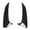 Carbon Fiber Style, variant on YAHHU 2 Pcs Rear Bumper Spoiler Air Vent Cover Trim Frame for Benz CLS-Class W218 C218 Glossy Black (9.84 in / 25 cm)
