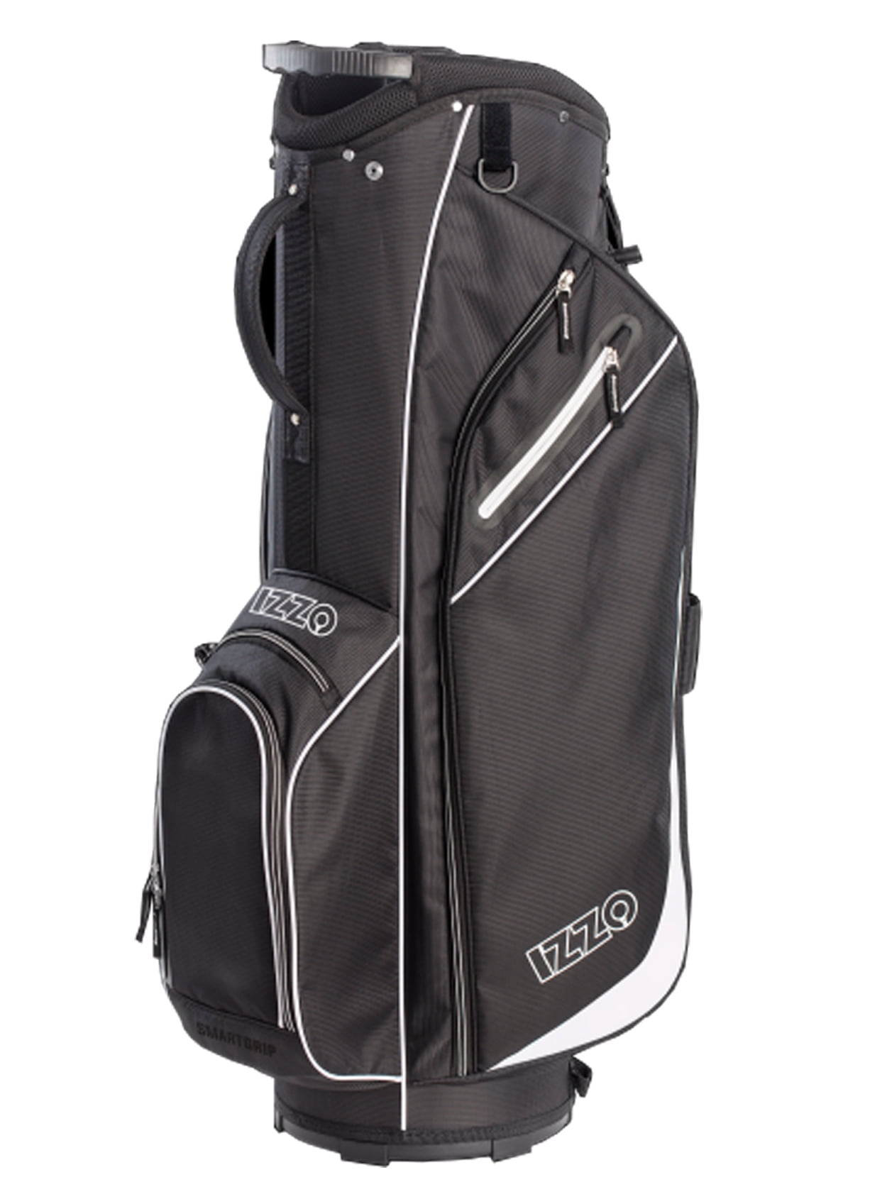 Izzo Golf UltraLite Single Strap 14 Way Top Cart Bag, Black