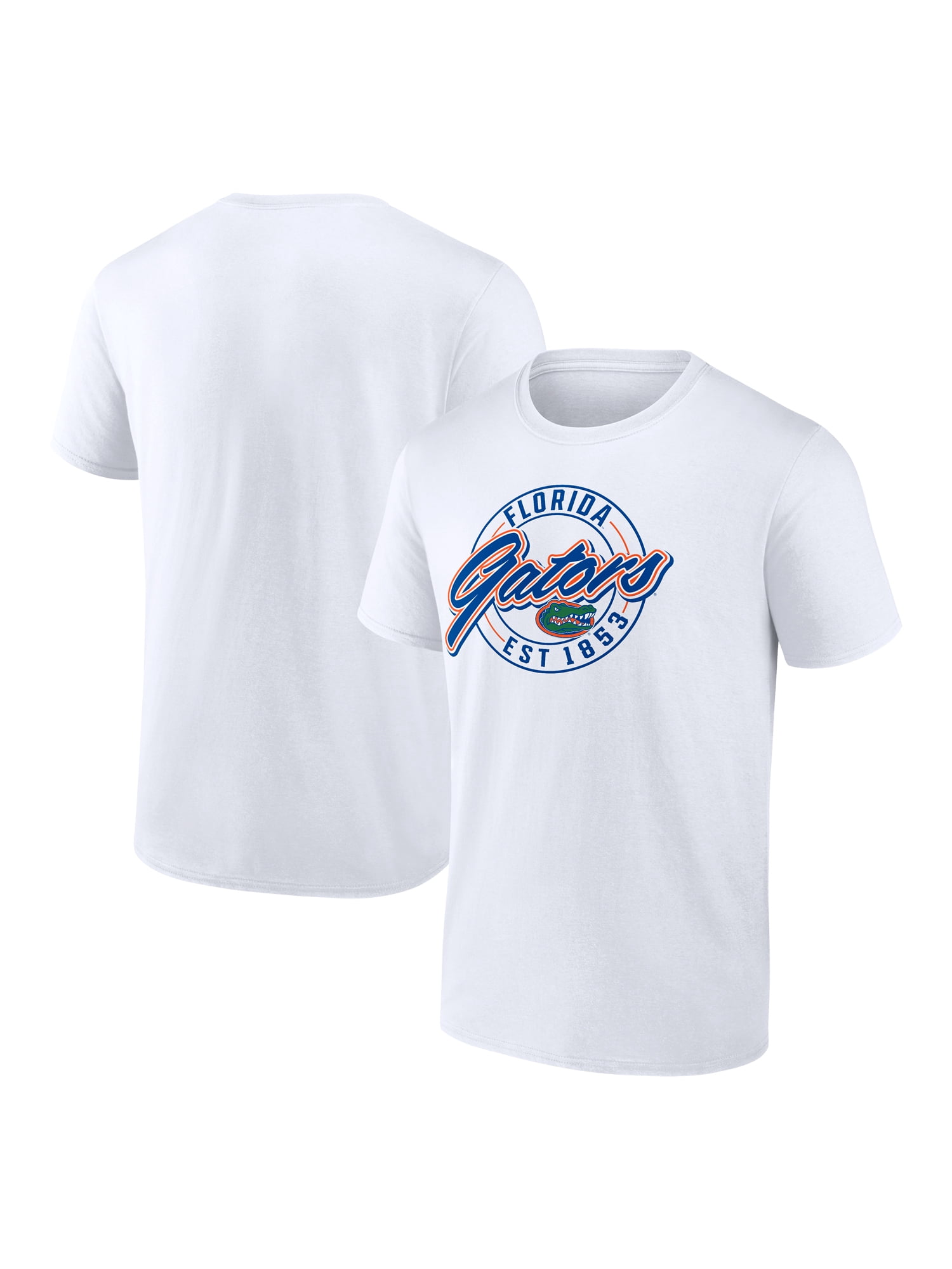NCAA Florida Gators Men's Cotton White Short Sleeve T-Shirt