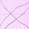 thumbnail image 1 of Ahgly Company Indoor Square Solid Purple Modern Area Rugs, 4' Square, 1 of 4