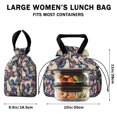 thumbnail image 5 of Golden Retriever and Floral Drawstring Lunch Bag Women - Drawstring Lunch Bag Insulated for Work Office - Stain-Resistant Large Lunchbags for Women with Multi-Pockets, 5 of 6