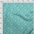 thumbnail image 3 of oneOone Rayon Turquoise Green Fabric Paisleys Sewing Craft Projects Fabric Prints By Yard 56 Inch Wide-D4, 3 of 5