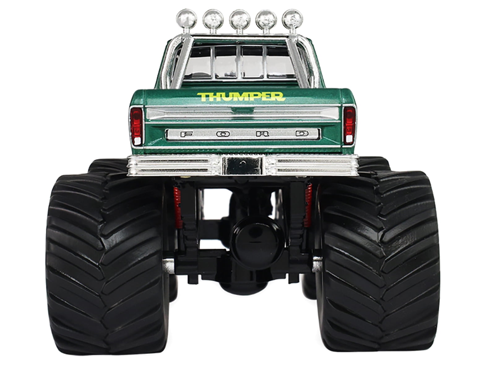 1975 Ford F-250 Monster Truck with 66-Inch Tires "Thumper" Green Metallic "Kings of Crunch" Series 1/43 Diecast Model Car by Greenlight