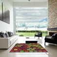 thumbnail image 7 of Ahgly Company Machine Washable Indoor Rectangle Transitional Carbon Red Area Rugs, 7' x 10', 7 of 7