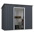 thumbnail image 1 of Costway 3.6' x 7.1' Outside Garden Storage Shed Tool House with Ground Foundation Frame, 1 of 10