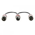 thumbnail image 4 of XLR Extension Cable, XLR Splitter Adapter, Zinc Alloy Shell Plug Durable For Speaker, 4 of 8