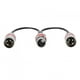 thumbnail image 3 of Cable de extensión de micrófono de Audio, adaptador divisor de cabeza macho doble a conector hembra XLR de 30cm para Canon, color rojo, 3 of 8