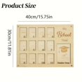 thumbnail image 3 of WRXMIJNHGSA Household Pendant Under $10 Hangs Wooden Photo Display Frame For Kids 8x10 Inch Multi Photo Memory Keepsake From Kindergarten To Graduation (Natural Wood Adjustable Layout), 3 of 8