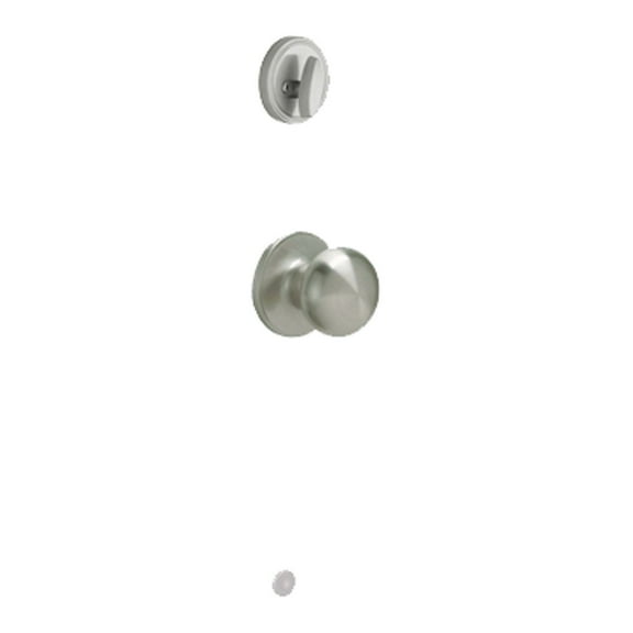 SCHLAGE Dexter by Schlage JH59STR619 Stratus Knob Interior Handleset, Satin Nickel