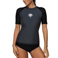 thumbnail image 4 of Charmo Women's Short-Sleeve Rashguard Swimwear UPF 50+ Rash Guard Athletic Tops, 4 of 6