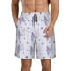 thumbnail image 1 of Balery Bouquet and Lavender Flowers Traje de Baño Estilo Hawaiano para Hombre, Shorts de Secado Rápido con Bolsillos-XX-Large, 1 of 6