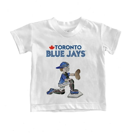 

Infant Tiny Turnip White Toronto Blue Jays Caleb the Catcher T-Shirt