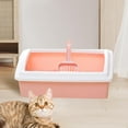thumbnail image 1 of Caja de arena para gatos perfecl Cuchara Orinal Abierta Rosado, 1 of 8