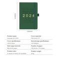 thumbnail image 2 of 2024 Planner Faux Leather Cover 12 Monthly Weekly Agenda Notebook with Elastic Closure Loop Series Agenda Notebook,BLUE,1pcs, 2 of 5
