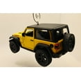 thumbnail image 2 of Jeep Wrangler JK with Top SUV Large Christmas Ornament 1:38 Yellow, 2 of 3