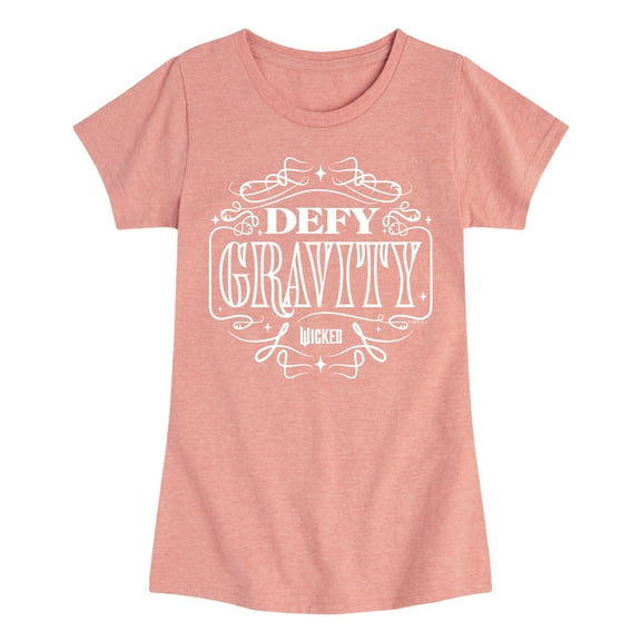 Wicked - Defy Gravity - Girls Toddler and Youth Fitted Short Sleeve Graphic Tee