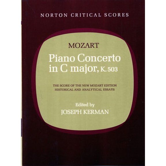 Pre-Owned Piano Concerto in C Major, K. 503 (Paperback) 0393098907 9780393098907