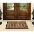 thumbnail image 5 of A1 Home Collections Orgee Black/Beige, Rubber Coir Outdoor Doormat, 30' x 48', Non-Slip Backing, 5 of 6
