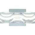 thumbnail image 3 of Bath Vanity Light Chrome Clear Glass 24 Inch Modern Bathroom Lighting, 3 of 5