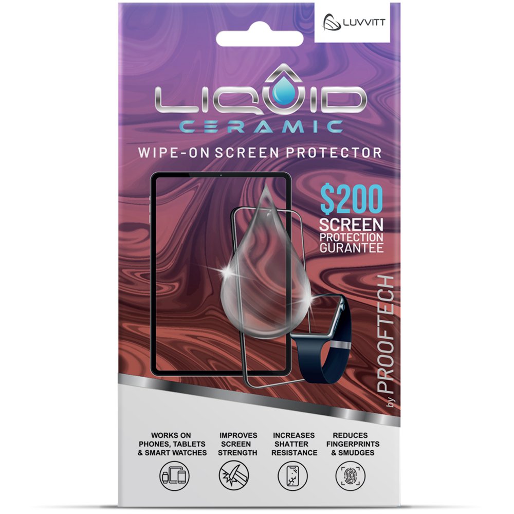 LIQUID CERAMIC Glass Screen Protector With 200 Coverage Wipe On