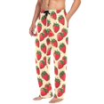 thumbnail image 6 of Many Strawberries Mens Pajama Pants Cotton Elastic Waistband Lounge Sleep Pajama Bottoms Pj with Pocket, 6 of 7