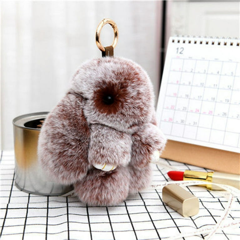Biplut Bunny Keychain Super Soft Faux Plush Lovely Rabbit Doll Plushies  Backpack Decor Colored Stuffed Rabbit Pendant Children Doll Toy Birthday  Gift 