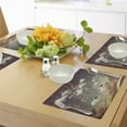 thumbnail image 4 of Ambesonne Outer Space Place Mats Set of 4, UFOs in Cloudy Sky, Standard Size, Multicolor, 4 of 6