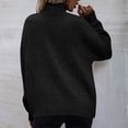 thumbnail image 4 of Lilgiuy Fall Fashion Women Casual Comfortable Long Sleeve Turtleneck Sweater for Cold Weather, 4 of 5