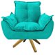 thumbnail image 1 of Sillón Odette base giratoria - Turquesa WEIK Odette, 1 of 5