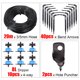 thumbnail image 1 of RBCFHl 20m Greenhouse Drip Irrigation 4-way 3/5mm Drip Arrow Transmitter Irrigation Watering System for Pot Garden Lawn Kit He Qiyong unisex, 1 of 2