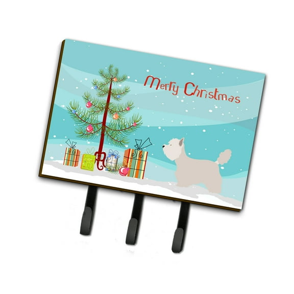 Westie Christmas Leash or Key Holder