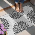 thumbnail image 4 of Bohemian Retro Floral Non-Slip Entryway Door Mat,Boho Indoor Decor Durable Low Plush Door Mat,Washable Welcome Rug for Patio Hallway Home Decor 20x32 Inches, 4 of 6