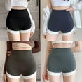 thumbnail image 3 of Wool Blend Shorts - High Waist Butt-Lifting, Fashionable Two-Tone Design for Tummy Control & Fitness, 3 of 9
