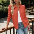 thumbnail image 3 of Livrdious Womens Lightweight Cardigan Sweater Long Sleeve Button Down Knit Cardigan with Lapel Collar, 3 of 6