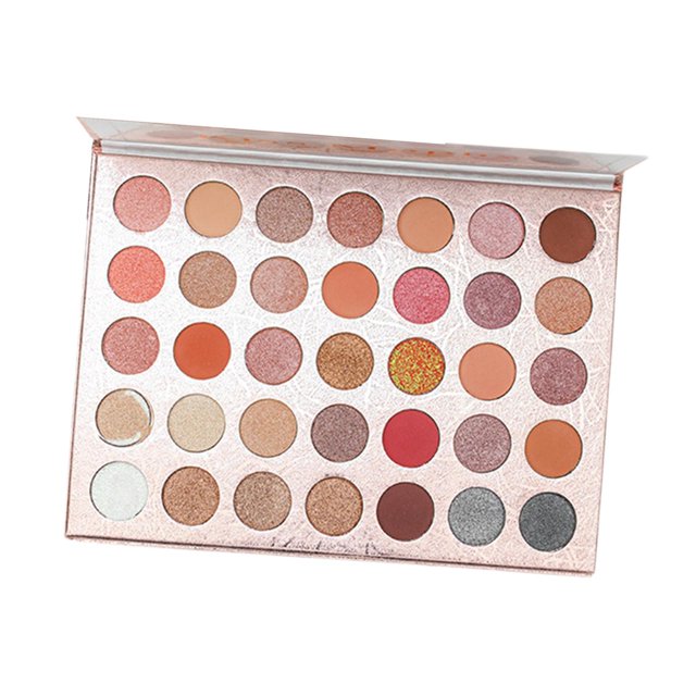 Paleta de sombras de ojos Zulema 35 colores Brillo mate impermeable Mezclable
