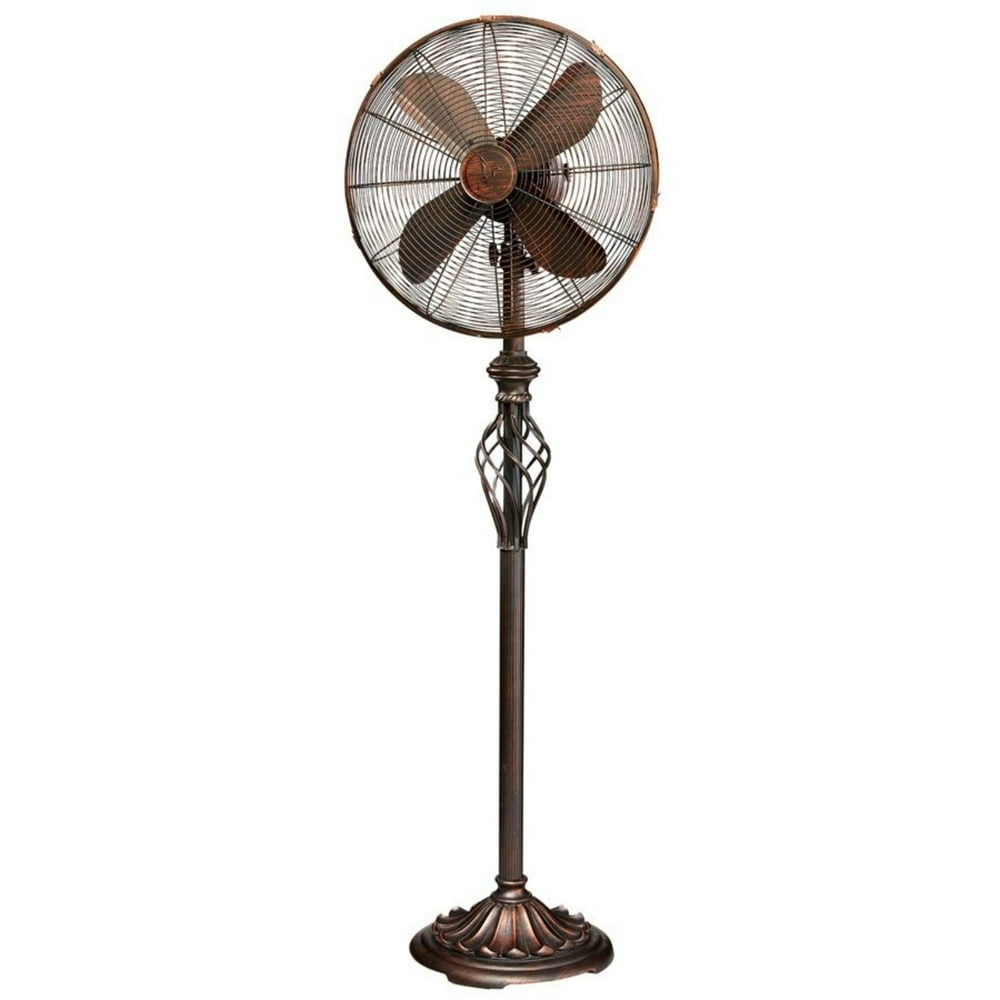 55.5" Brown Contemporary Prestige Standing Floor Fan