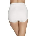 thumbnail image 4 of Women's Vanity Fair 15361 Lollipop Cotton Brief Panty - 3 Pack (White 9), 4 of 4