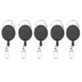 thumbnail image 1 of Lvero retráctil de 5 piezas, estuche de policarbonato duradero de utilidad, mosquetón de aleación de zinc, , negro - 56 x Hugo Retractor retráctil para llaves, 1 of 8