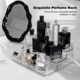 thumbnail image 3 of Exhibidor de perfumes de 3 niveles organizador de cosméticos acrílico transparente Tfixol, 3 of 8