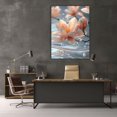 thumbnail image 6 of Mudket Framed,Pink Flower Canvas Wall Art,Ready to Hang,Floral Canvas Print,Modern Botanical Wall Decor,Elegant Floral Artwork,for Bedroom Bathroom Office Decor - 12"L x 8"W, 6 of 10