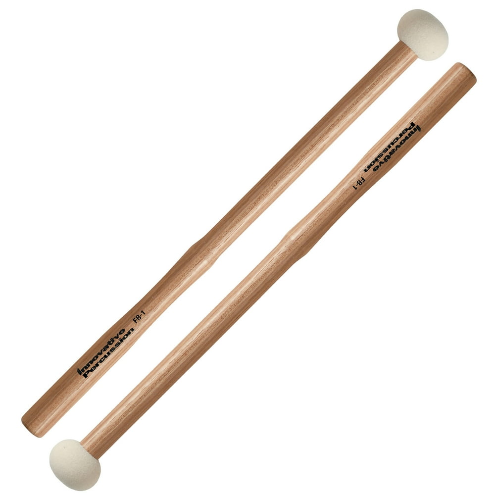 Innovative Percussion FB1 Hard Marching Bass Drum Mallets w/ Heartwood