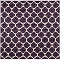 thumbnail image 1 of Unique Loom 3120674 10 x 10 ft. Philadelphia Trellis Square Rug, Dark Purple, 1 of 1