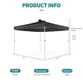 thumbnail image 3 of [US IN STOCK] 8 x 8 Ft Pop-up Canopy Tent, Outdoor Slant Leg Canopy Shelter Compact Portable Canopy Tent Perfect for Hiking Camping Fishing & Picnic, 3 of 6