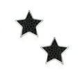 thumbnail image 2 of Bling Jewelry Womens Patriotic Rock Star Sparkling Black CZ Stud Earrings Sterling Silver, 2 of 5